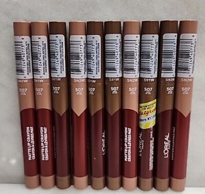 Lot Of  10- L’Oreal Matte Lip Crayon #507 Spice of Life