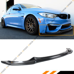For 2015-19 BMW F80 M3 F82 F83 M4 V Style Carbon Fiber Front Bumper Lip Splitter (For: 2018 BMW)