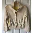 Free People Sweater Womens Small Cropped Cardigan Shrug Snap Cream Casual