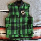 Filson Lined Mackinaw Wool Work Vest  | Size Small | Acid Green MSRP $295