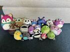 Huge Squishmallow Squishville Lot Plush w/ Accessories Clips 18 Total All Sizes