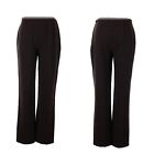 AKRIS Pants Womens Size 12 Dark Brown Stretch Wool High Rise Boyfriend $895