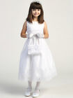 NEW Tulle w/Corded Embroidery Sequin Tea-Length Dress Holy Communion Flower Girl