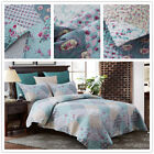 3Piece Queen King Size Quilt Bedspread Set 2 Matching Pillow Shams Bed Cover Set