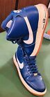 Nike Air Force 1 High top leather sneaker, men's 15 navy blue white 315121-410