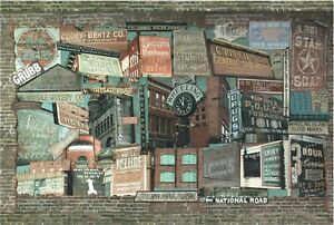 Old Signs, Fading Signs of Time - Wheeling, West Virginia Postcard
