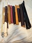 leather pieces crafts, nice size pieces, never used.  Various colors and size