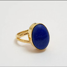 Lapis Lazuli Ring, 18k Gold Plated Ring, Handmade Ring, Women Gift Ring,