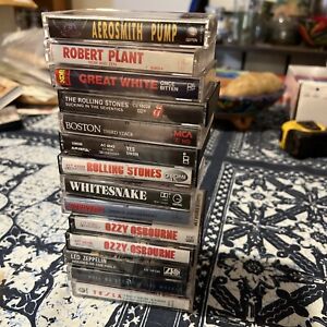 Lot Collection Of 14classoc Rock Cassettes In Very Good Condition