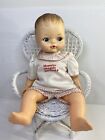Vintage 1974 Horsman 11” Tall Baby Drink & Wet Doll