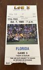 1989 Florida vs LSU Football Ticket 10/7 Tiger Stadium NCAA Football SEC