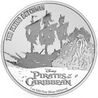 2021 Niue Pirates of the Caribbean The Flying Dutchman 1 oz .999 Silver BU Coin
