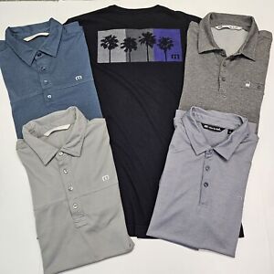 Travis Mathew Men’s Polo Golf Shirts Sz. Large  Lot Of 5