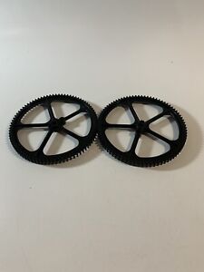 K'NEX Plastic Gear Wheels (2) Big Ball Factory Replacement Black