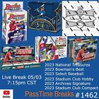 LOS ANGELES DODGERS 2023 NATIONAL TREASURES BASEBALL 6 Box Hobby Mix  BREAK 1462
