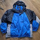 VTG Starter Jacket Coat Mens Blue Winter Ski Snow Triple Layer XL 46-48 Puff