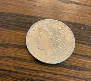 1921 Morgan Silver Dollar AU Details and Beautiful Color Tone : 90% Silver