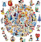 100Pcs Disney Cartoon Sticker for Kids, Cute Mixed Cartoon Princess Stickers for