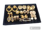 Vintage To Now Goldtone Clip Earring Lot Of 10 #3