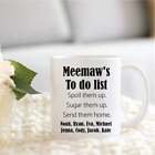 Funny Personalized Cup For Meemaw Custom Coffee Mug For Meemaw Christmas Gift