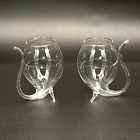 Hand Blown Glass Final Touch Port Wine Sippers - Set of 2