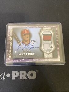 2021 Topps Mike Trout Dynasty Through The Years REPRINT #tty-9 patch Auto 1/1