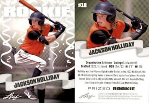 JACKSON HOLLIDAY 2022 Leaf PRIZED ROOKIE Baseball #18 ORIOLES RC ROOKIE