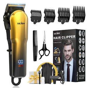 SEJOY Professional Hair Clippers Cordless Beard Trimmer Barber Hair Cutting Kit