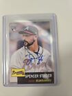 Spencer Strider On Card Autograph RC 2022 Topps Chrome Platinum CPA-SS