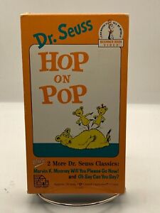 Dr. Seuss Hop On Pop  VHS TAPE *TESTED 100% GUARANTEE* FAST SHIPPING