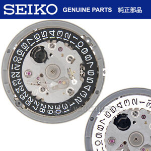 Seiko SII NH35 NH35A Black Date Wheel Disc Automatic Watch Movement with Stem