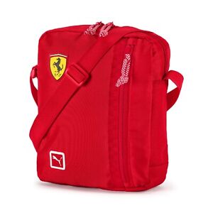 Puma Ferrari Men's Shoulder Bag Portable Sportswear Crossbody Red Color..