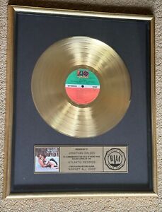 AGAINST ALL ODDS CERTIFIED RIAA GOLD Record Sales Award Stevie Nicks soundtrack