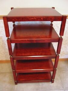 Audio Elegance James River Collection 5 Tier equipment rack, stereo stand