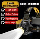 1200000lm Super Bright LED Headlamp Rechargeable Headlight Flashlight Torch Lamp