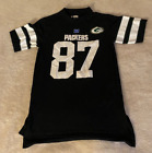 Green Bay Packers Jordy Nelson #87 RARE Black NFL Team Apparel Jersey Size Small
