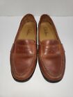 Cole Haan Brown Leather Mens Slip On Shoes Penny Loafers Size 11