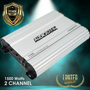 Audiobank 2 Channels 1500 WATTS Bridgedable Amp Car Audio Stereo Bass Amplifiers