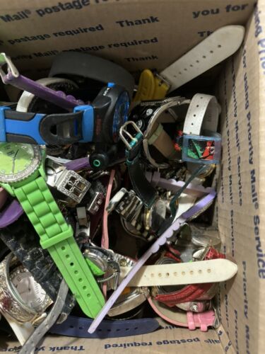 8+ Pound Junk Drawer, Untested Watch Lot for Parts, Repair, Resale, Art or Wear