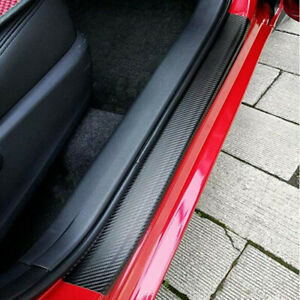 4x Accessories Carbon Fiber Car Scuff Plate Door Sill 5D Sticker Protector 2021 (For: 2021 BMW X5)