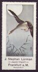s8299/ Germany Lürman Poster Stamp Label # Japan Goose Bird Art Painting