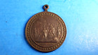 Fob 1898 Columbia Exposition Medal Landing of Columbus & Admin Bldg With Eyelet