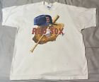 1996 Vintage  Boston Red Sox MLB White Tee Size XXL PRO PLAYER TAG Single Stitch