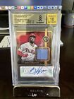 New Listing2023 Topps Diamond Icons Bryce Harper Auto Relic Red 1/5 BGS 8 Auto 10