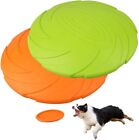 2 PACK Dog Toy Flyer Flexible Durable Frisbee Disc 7'' Chew Fetch Toys Floating
