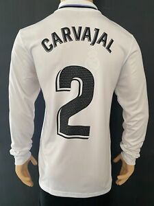 2022 - 2023 Real Madrid Home Carvajal Shirt Long Sleeve La Liga (M)