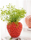 5'' Strawberry Design Flower Vase Modern ABS Strawberry Vase For Home Decoration
