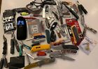 Lot of 75+ TSA Confiscated Pocket Knives, Tools, Utility, Credit Card Tools ++