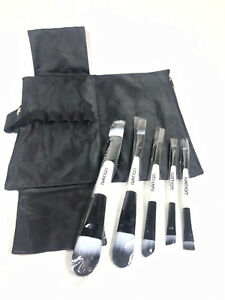 IVATION 5 Piece Double Sided Essential Brush Set w/ Travel Pouch