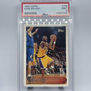 Kobe Bryant 1996-97 Topps Rookie Card #138 PSA 9 MINT Lakers - Fresh Grade